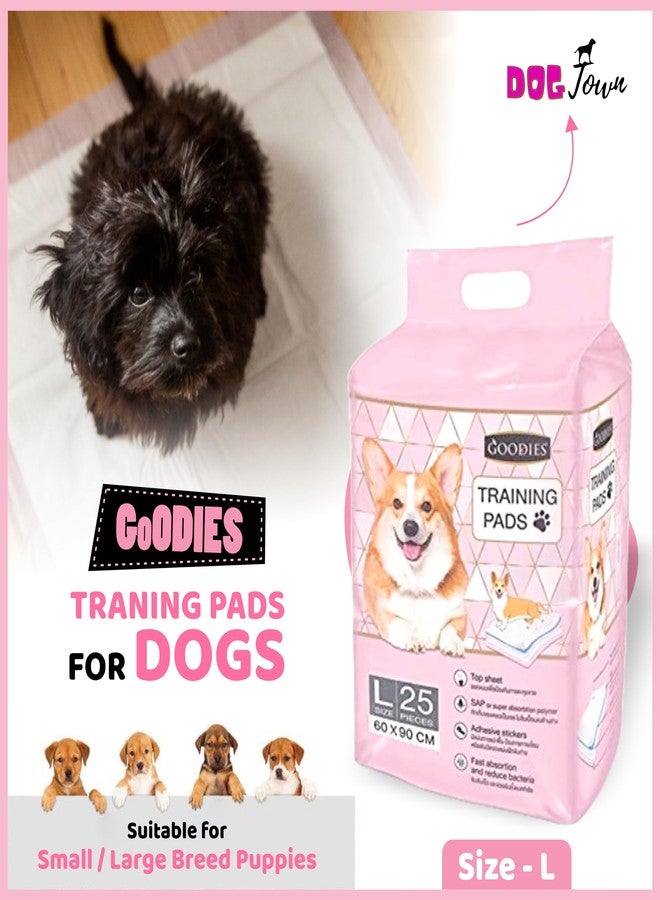 DOGTOWN Goodies Traning Pads| Size - L |Dog Training Pads/Training Pee and Potty Pads with Quick Drying Surface and Absorbent Core/Suitable for Small/Large Breed Puppies (Pack of 2) - Image 3